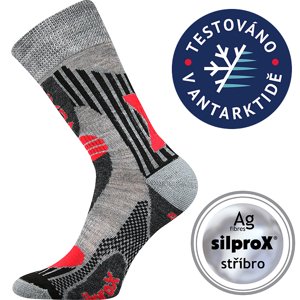 VOXX ponožky Vision sv.šedá 1 pár 43-46 110058