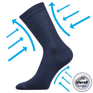 LONKA® kompresní ponožky Kooper tm.modrá 1 pár 35-38 109196