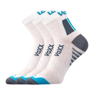VOXX ponožky Kryptox bílá-tyrkys 3 pár 43-46 111207
