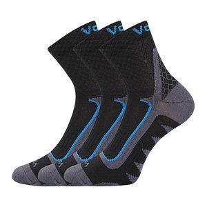 VOXX ponožky Kryptox černá-modrá 3 pár 39-42 111203