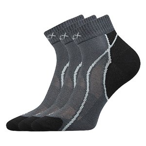 VOXX ponožky Grand tm.šedá 3 pár 35-38 110998