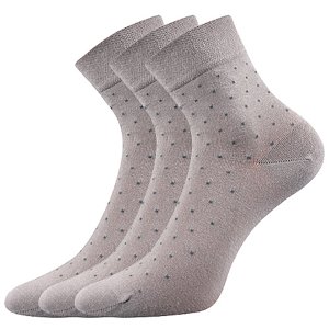 LONKA® ponožky Fiona sv.šedá 3 pár 35-38 115151