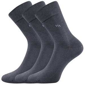 LONKA ponožky Dipool tm.šedá 3 pár 39-42 115851