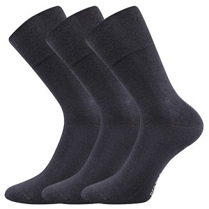 LONKA ponožky Diagram tm.šedá 3 pár 39-42 115456