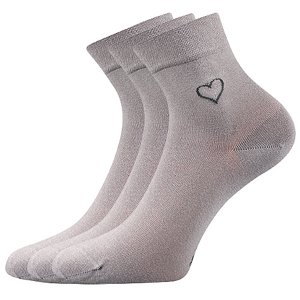 LONKA® ponožky Filiona sv.šedá 3 pár 35-38 116329