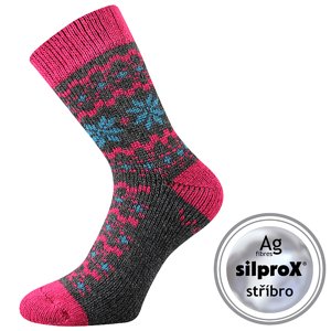 VOXX® ponožky Trondelag tm.šedá melé 1 pár 35-38 117183