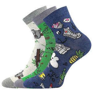 LONKA ponožky Dedotik mix E - kluk 3 pár 30-34 118701