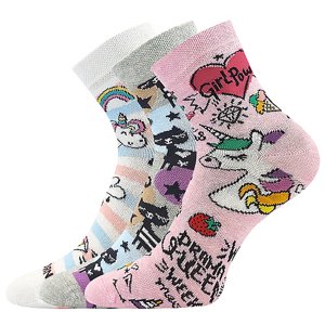 LONKA ponožky Dedotik mix F - holka 3 pár 20-24 118699