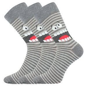 LONKA ponožky Woodoo 04/tlama 3 pár 43-46 117677