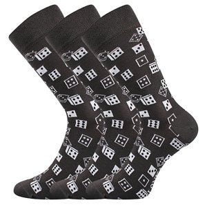 LONKA ponožky Woodoo 08/kostky 3 pár 39-42 117684