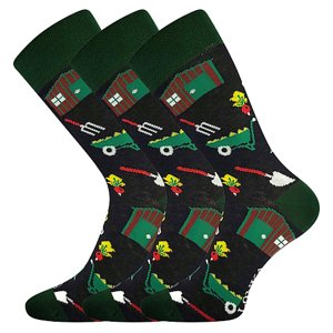LONKA ponožky Woodoo 20/zahrádka 3 pár 39-42 117711