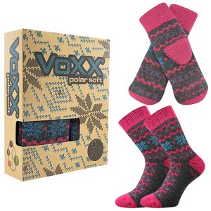 VOXX ponožky Trondelag set tm.šedá melé 1 ks 39-42 117524