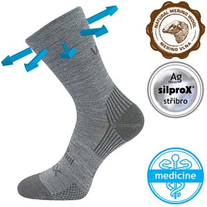 VOXX ponožky Optimus sv.šedá 1 pár 39-42 117770