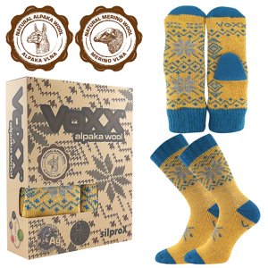 VOXX® ponožky Alta set tm.žlutá 1 pack 35-38 118278