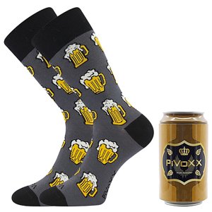 VOXX ponožky PiVoXX + plechovka vzor A + hnědá plechovka 1 pár 39-42 118339
