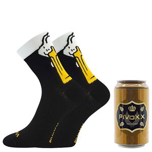 VOXX ponožky PiVoXX + plechovka vzor C + hnědá plechovka 1 pár 39-42 118341
