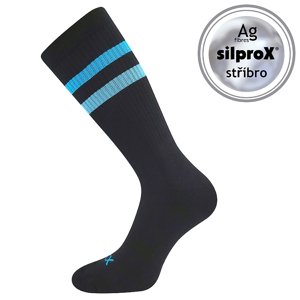 VOXX ponožky Retran černá/tyrkysová 1 pár 39-42 118877