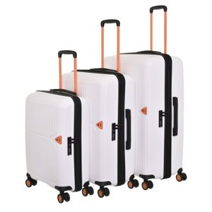 Cestovní kufry set 3ks Dielle S,M,L 140-00 bílá 232 L