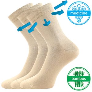 LONKA® ponožky Drbambik béžová 3 pár 35-38 119278