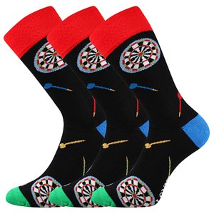 LONKA ponožky Woodoo 34/šipky 3 pár 43-46 119577