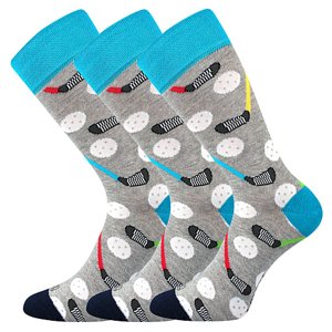 LONKA ponožky Woodoo 35/florbal 3 pár 39-42 119578