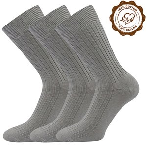 LONKA ponožky Zebran sv.šedá 3 pár 46-48 119496
