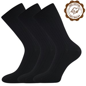 LONKA® ponožky Zebran černá 3 pár 41-42 119486