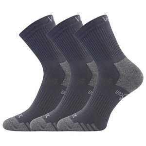 VOXX® ponožky Boaz tm.šedá 3 pár 35-38 120134
