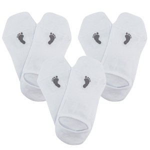 VOXX® ponožky Barefoot sneaker bílá 3 pár 39-42 120005