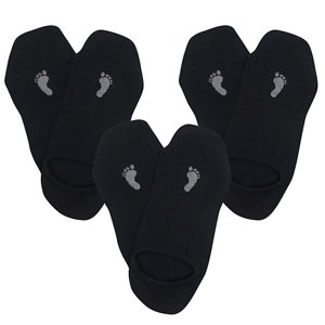 VOXX® ponožky Barefoot sneaker černá 3 pár 35-38 120007