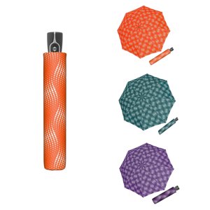 Doppler Magic Fiber WAVE Dámský skládací plně automatický deštník oranžová 7441465WA01