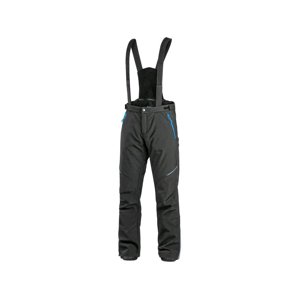 CXS TRENTON Pánské zimní softshellové kalhoty černo / modré 46 142000380646