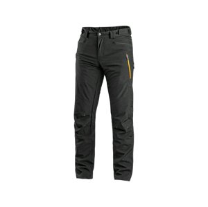CXS AKRON Pánské softshellové kalhoty černo / žluté 46 143000481646