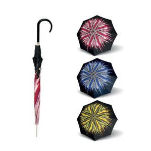 Dámský deštník Doppler Lang Carbonsteel COLORO červená 714765CL01