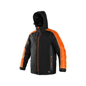 CXS BRIGHTON Pánská bunda zimní - černo/oranžová S 121007880392